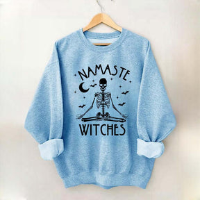 Namaste Witches Skeleton Yoga Sweatshirt