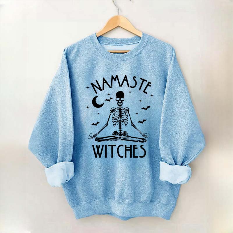 Namaste Witches Skeleton Yoga Sweatshirt