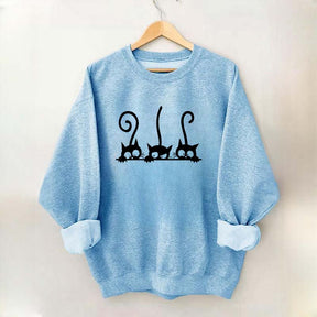 Pet Lover Cute Black Cats Sweatshirt