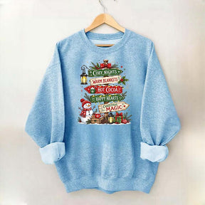 Funny Watercolor Christmas Signpost Sweatshirt