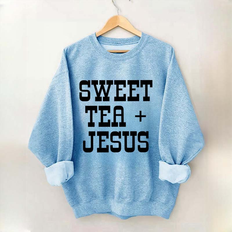Sweet Tea + Jesus Minimalist Swatshirt