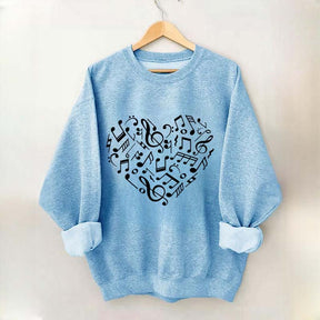 Music Notes Heart Lover Sweatshirt