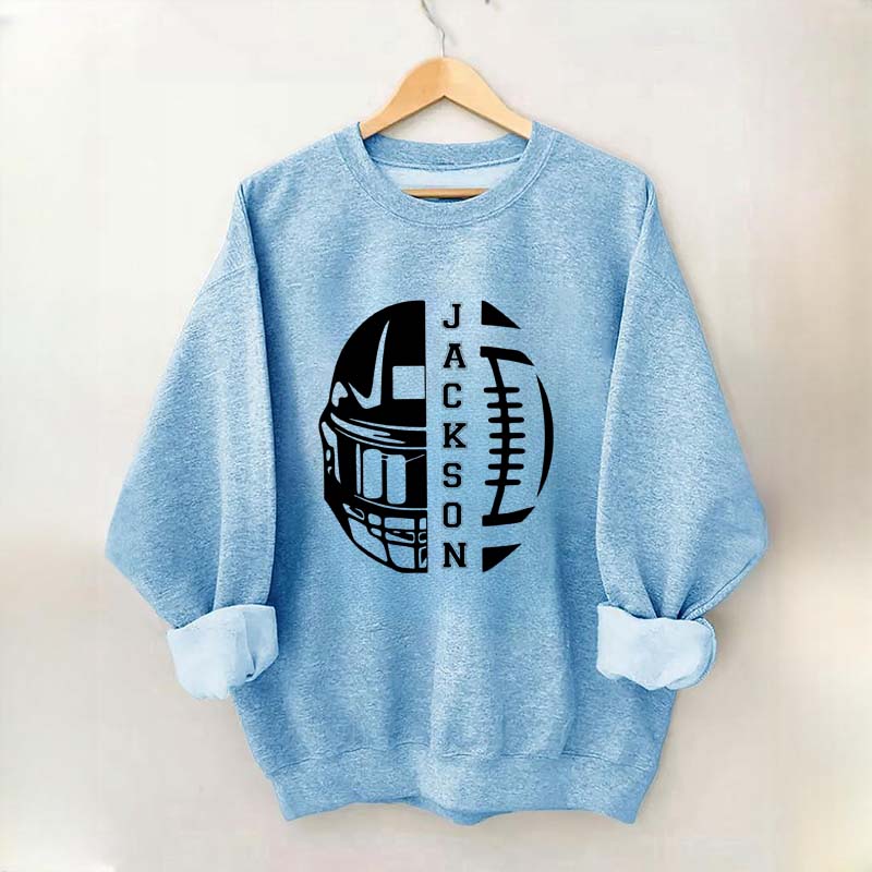 Personalized Football Season Mom Sweatshirt