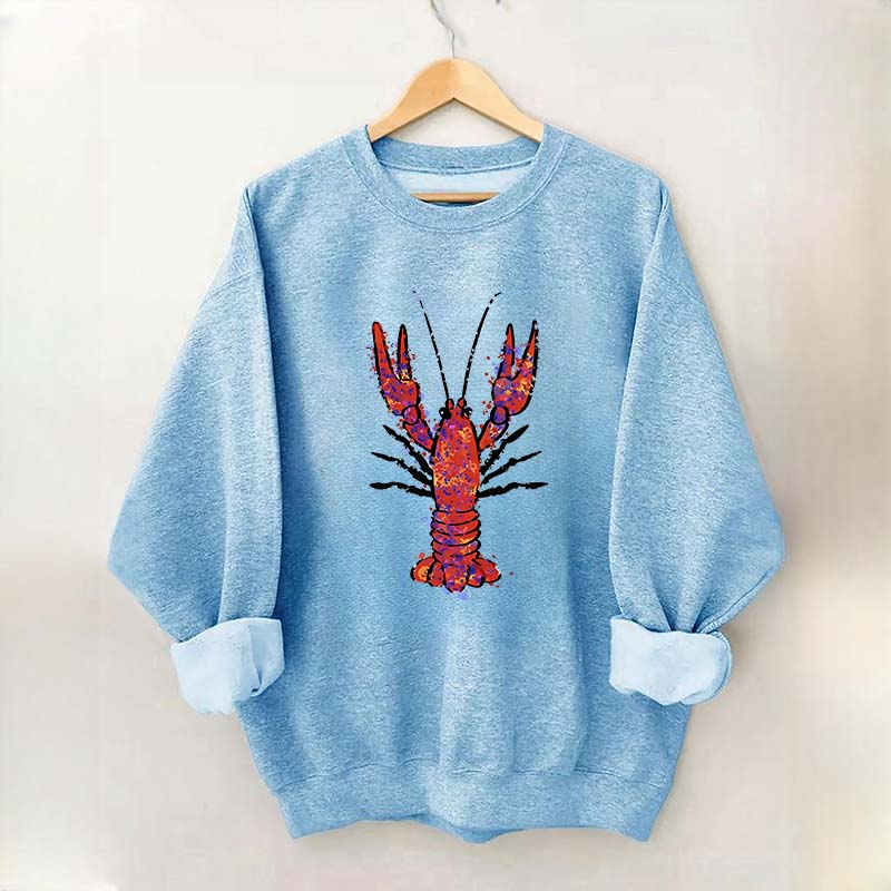Watercolor Crawfish Sweatshirt