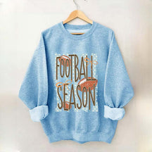 Trendy Stripes Football Mom Sweatshirt