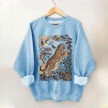 Retro Tiger Wild Cat Sweatshirt