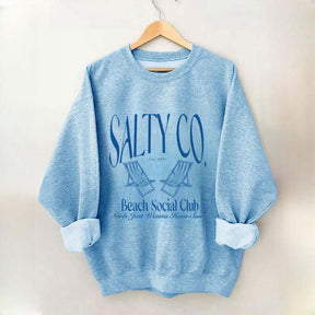 Custom Salty Co Beach Social Club Sweatshirt