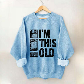 I'm This Old Nostalgic Cassette Floppy Sweatshirt