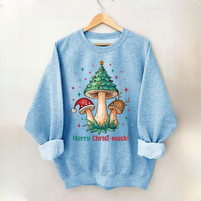 Retro Mushroom Christmas Sweatshirt