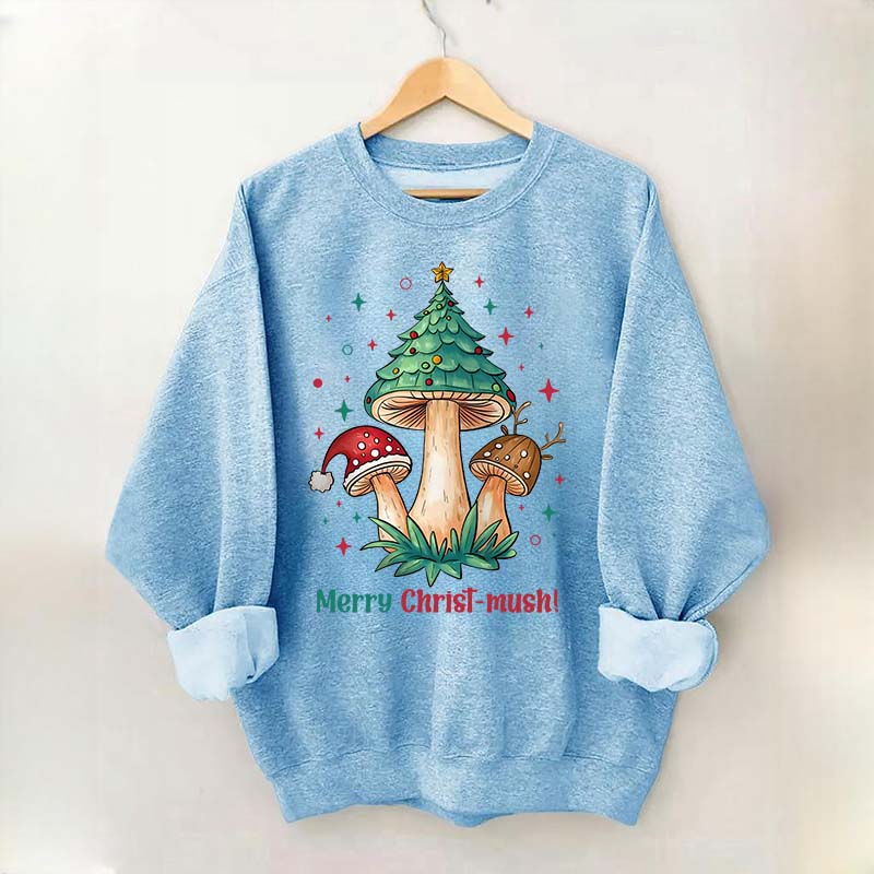 Retro Mushroom Christmas Sweatshirt