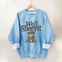 Well Sheeyit Country Western Frog Sweatshirt
