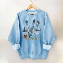 Apres Ski Skifahrer Schokolade Coffee Sweatshirt