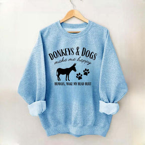 Donkey Owner Dog Sweatshirt