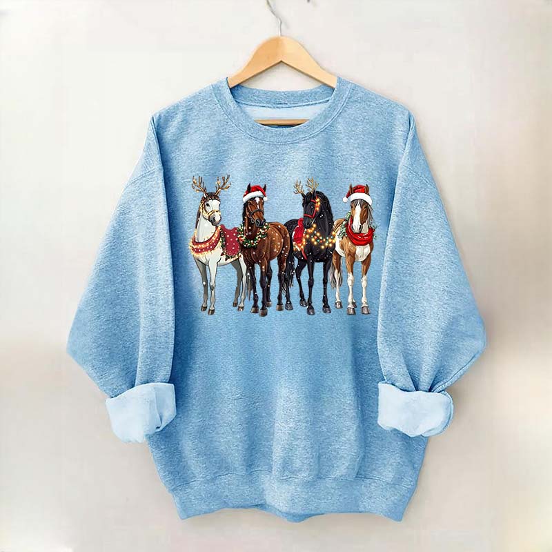 Horse Christmas Funny Sweatshirt