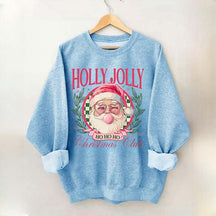 Pink Holly Jolly Christmas Club Sweatshirt
