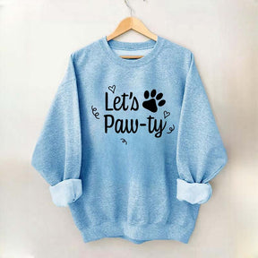 Lets Paw-Ty Dog Birthday Party Sweatshirt