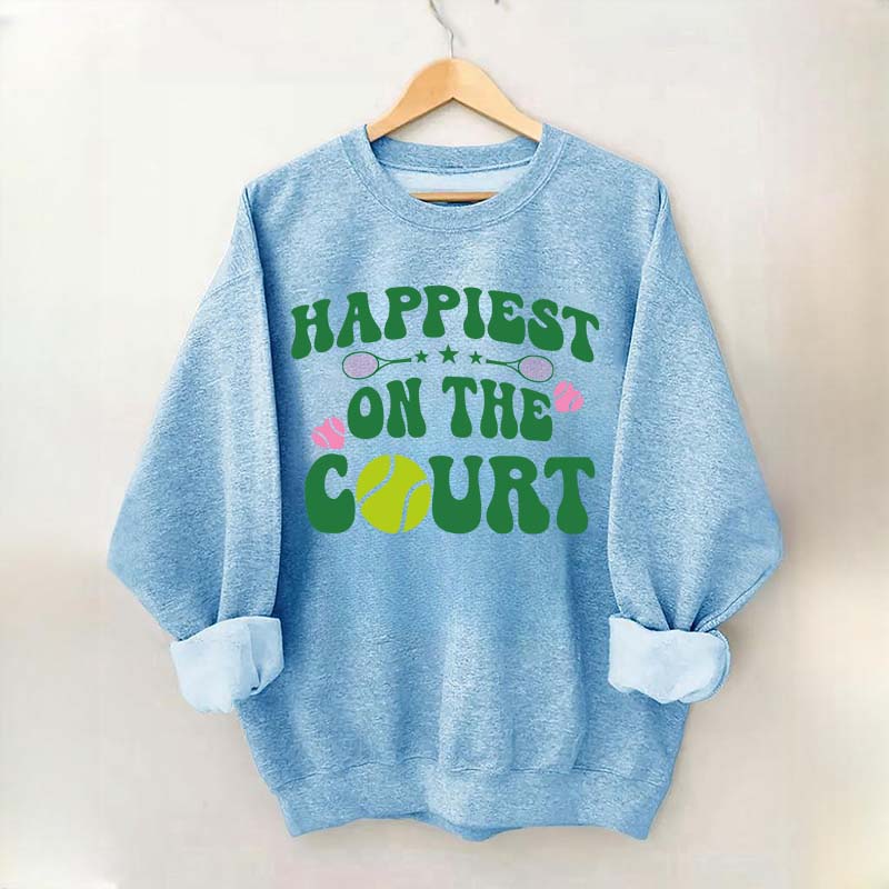Happiest on The Court Sweatshirt