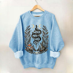 Celestial Floral Celestial Floral Snake Moon Sweatshirt