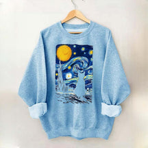 Van Gogh Cat Funny Sweatshirt