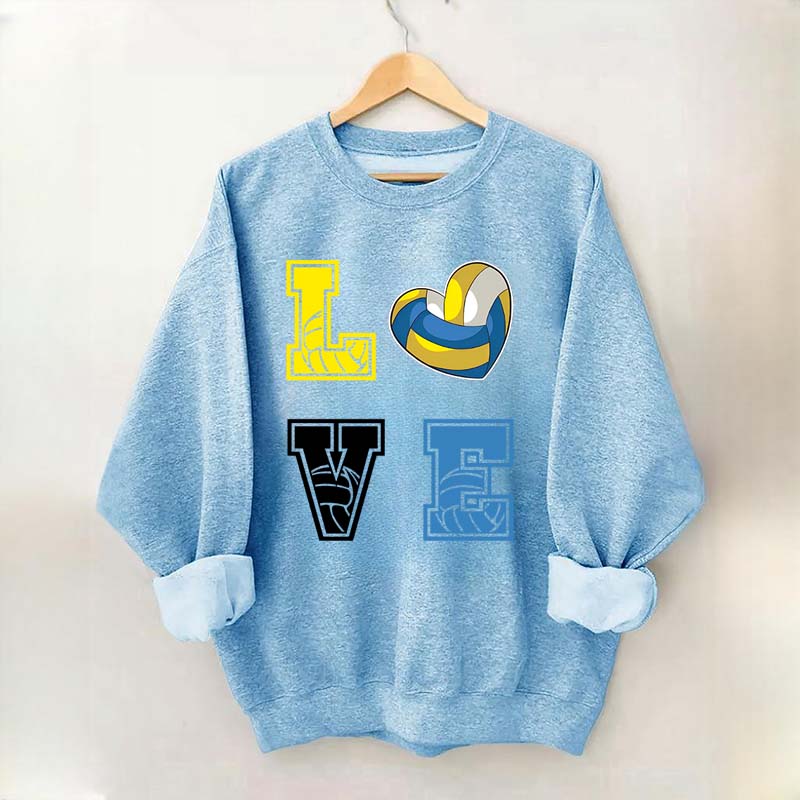 Heart I Love Volleyball Sweatshirt