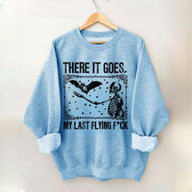 Skeleton Bat Spooky Halloween Sweatshirt