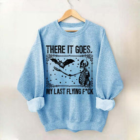 Skeleton Bat Spooky Halloween Sweatshirt