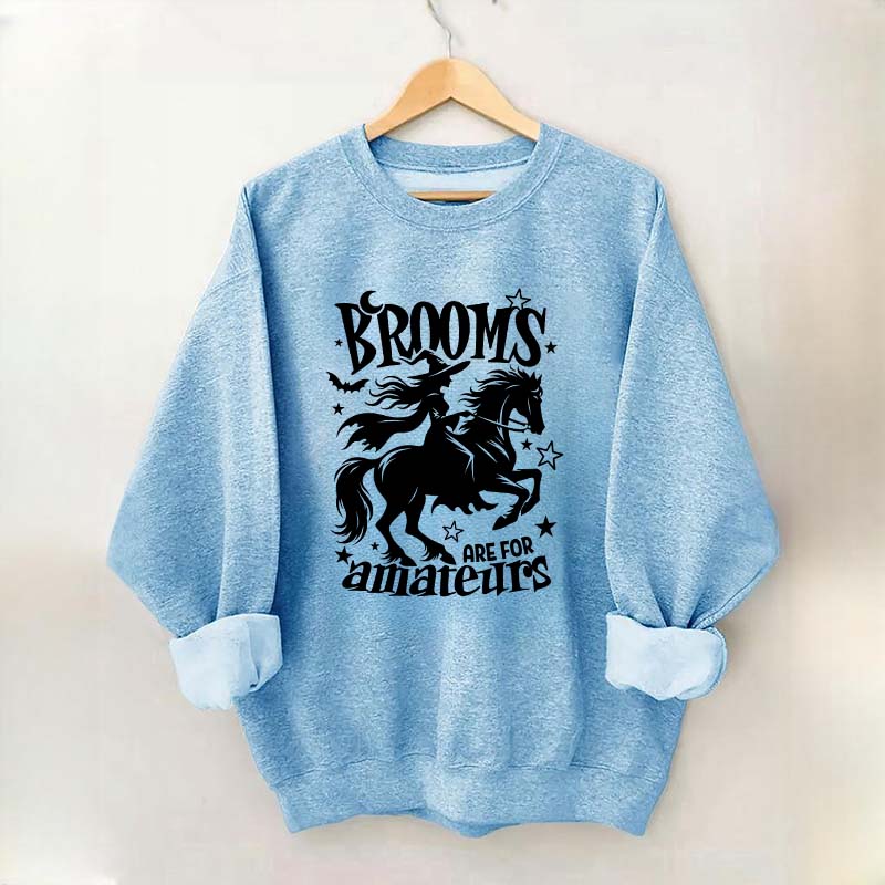 Funny Witch Riding Horse Sweatshirt