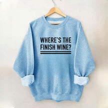 Where's the Finish Wine Muscle Sweatshirt