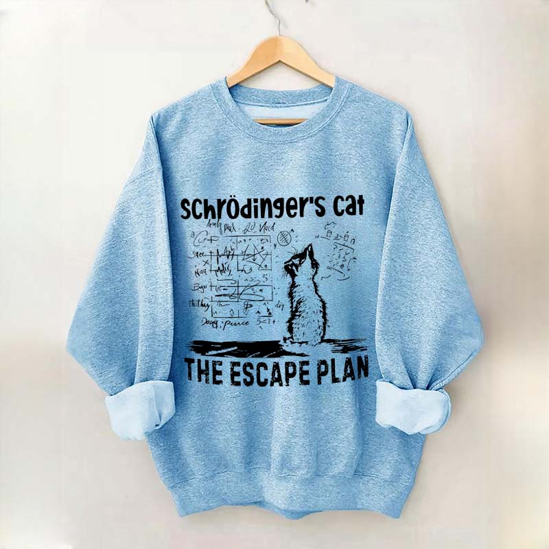Funny Physics Science Cat Sweatshirt