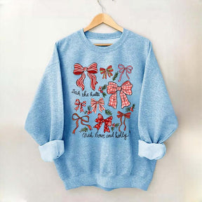 Christmas Coquette Bow Holiday Sweatshirt