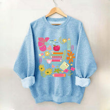 Back to School Bookish Botanical Sweatshirt
