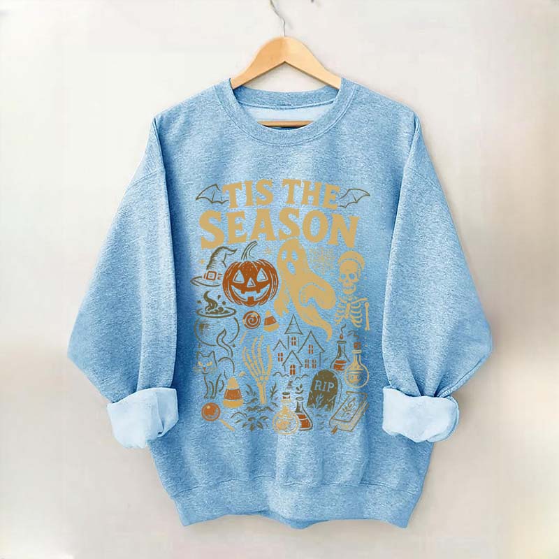 Tis' the Season Pumpkin Ghost Cute Sweatshirt