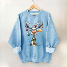Cute Christmas Vintage Reindeer Sweatshirt