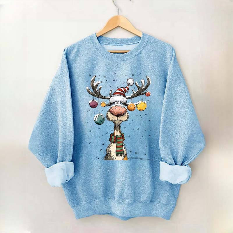 Cute Christmas Vintage Reindeer Sweatshirt