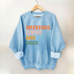 Cute Weekends Coffee And Dogs Sweatshirt