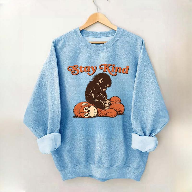 Punch Monkey Stay Kind Sweatshirt