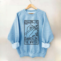 The Writer Flowers Tarot Card Sweatshirt