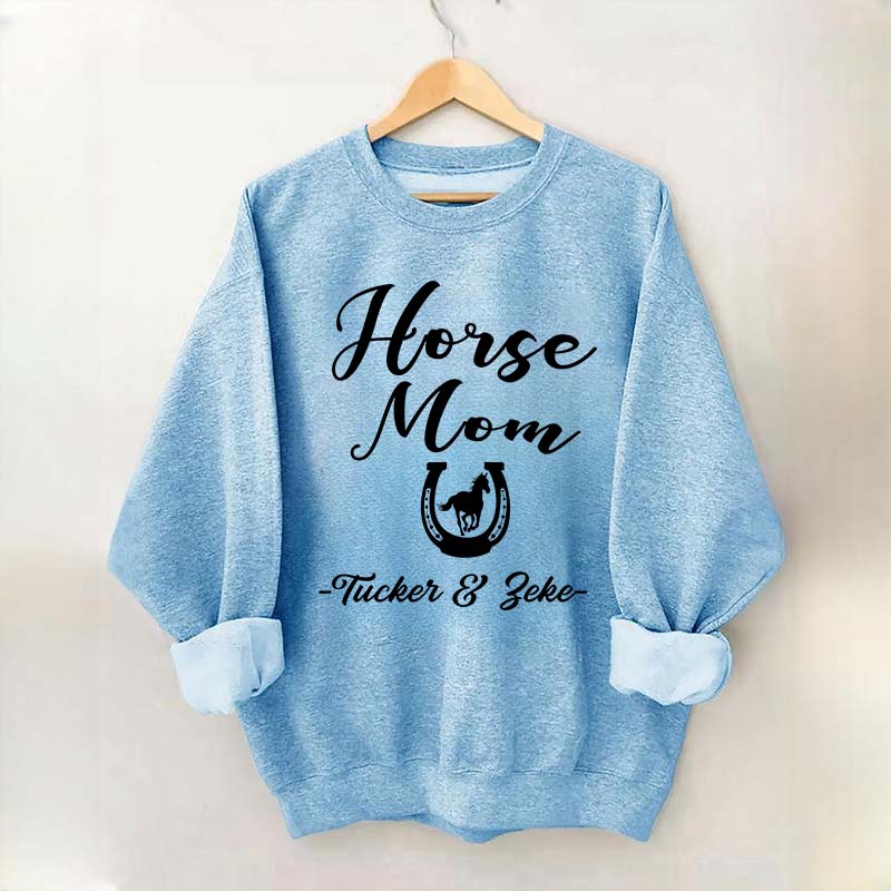 Personalized Horse Mom Equestrian Sweatshirt