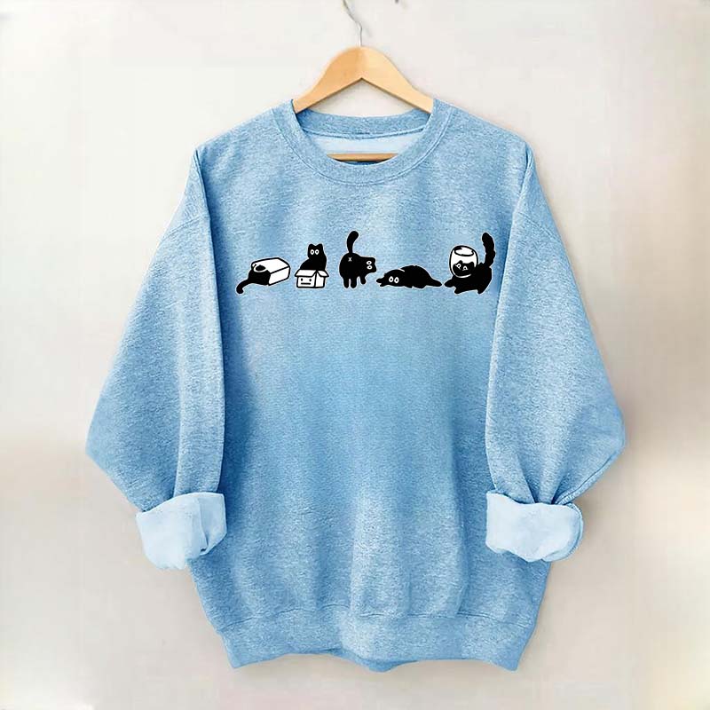 Cute Five Mood Cats Owner Sweatshirt