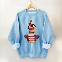 Black Woman With Books Sweatshirt