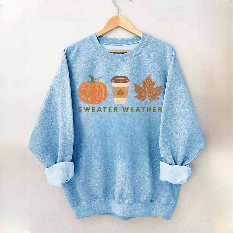 Cozy Autumn Sweater Weather Sweatshirt