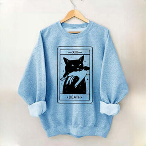 Tarot Card Black Cat Sweatshirt