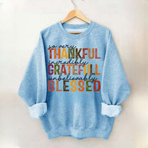 Thankful Grateful Blessed Thanksgiving Sweatshirt