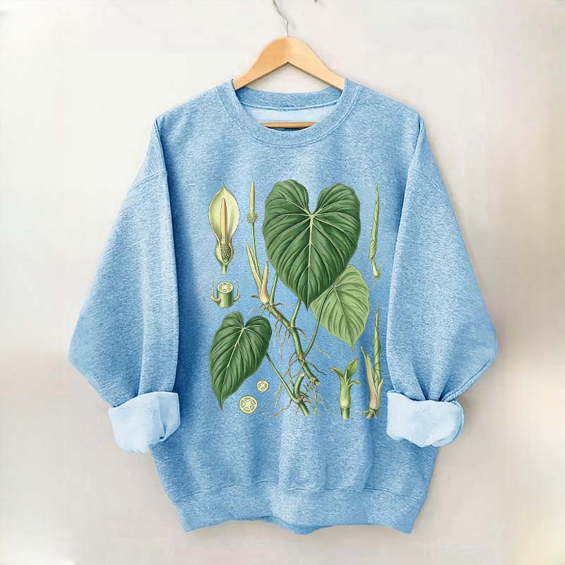Philodendron Vintage Plant Anatomy Sweatshirt