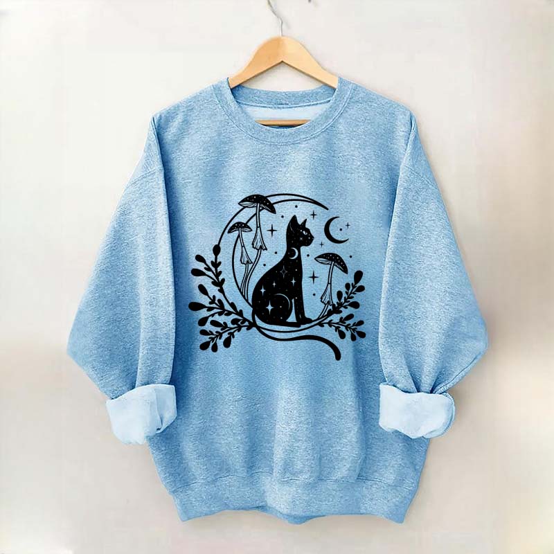 Celestial Cat Spiritual Sweatshirt