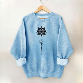 Namaste Lotus Flower Yoga Sweatshirt
