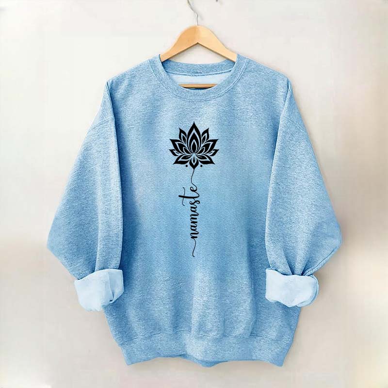 Namaste Lotus Flower Yoga Sweatshirt