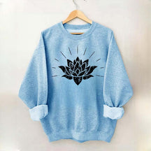 Lotus Burst Strappy Yoga Lover Sweatshirt