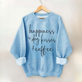 Happiness Is Dog Kisses & Coffee Sweatshirt