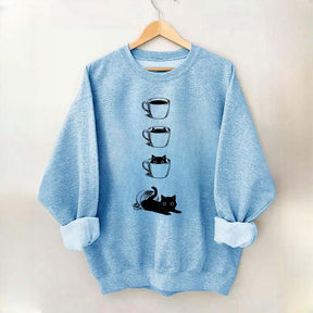 Coffee Cat Lover Sweatshirt